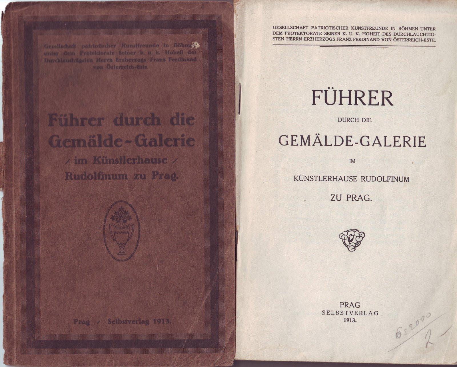 Katalog v němčině k výstavě v rudolfínu v Praze 1913