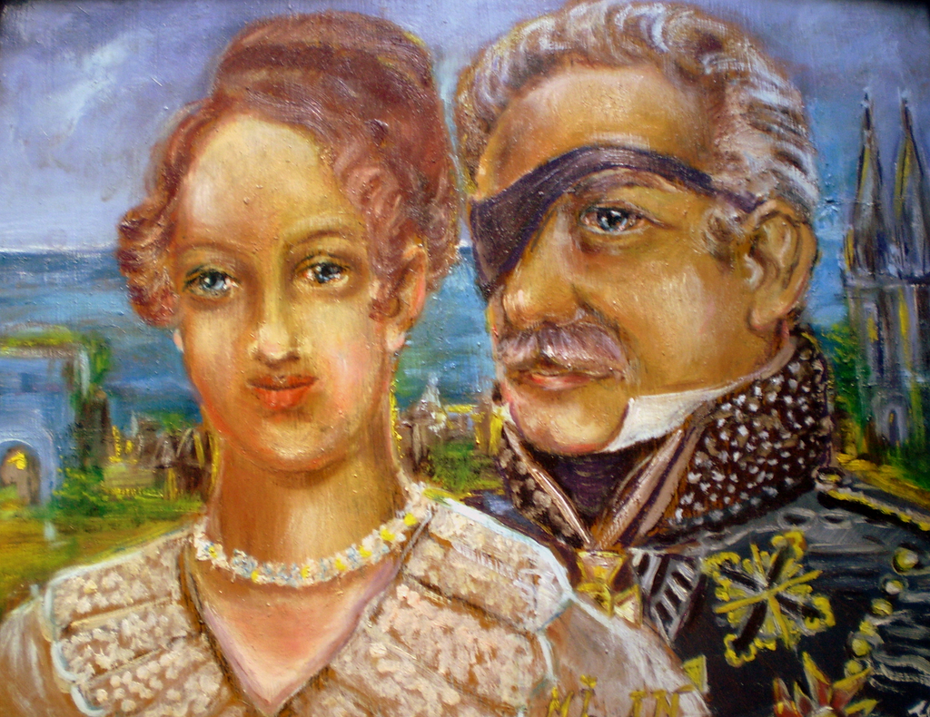 Marie Luisa Habsburská a Adam Adalbert Neipperg