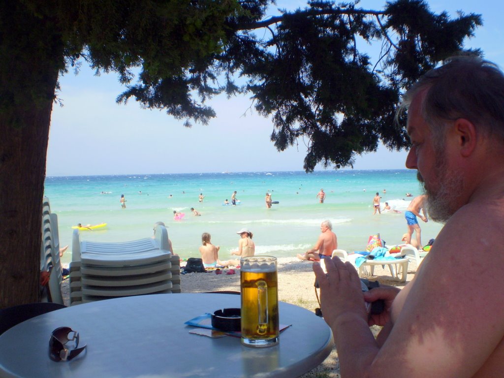 Na pláži Slanica je dobré pivo